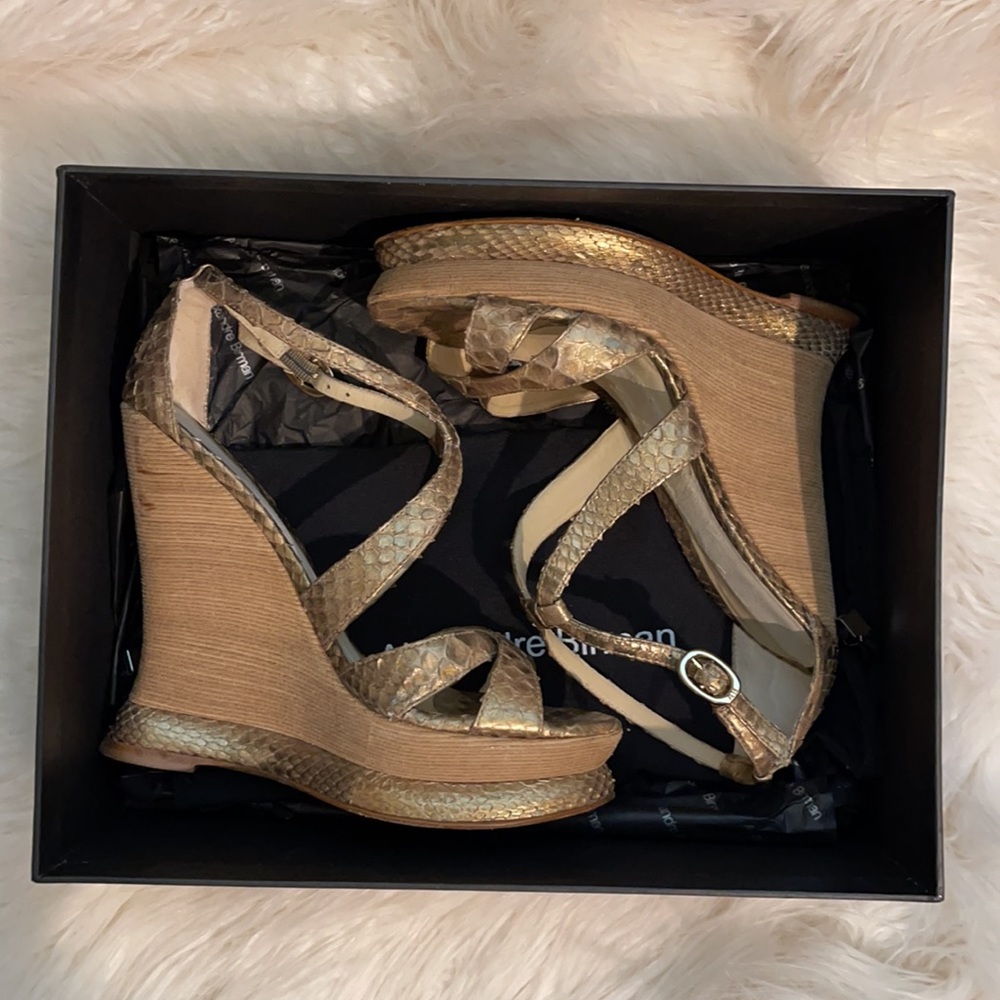 Alexandre Birman Genuine Python Platform Sandals 6 - image 8